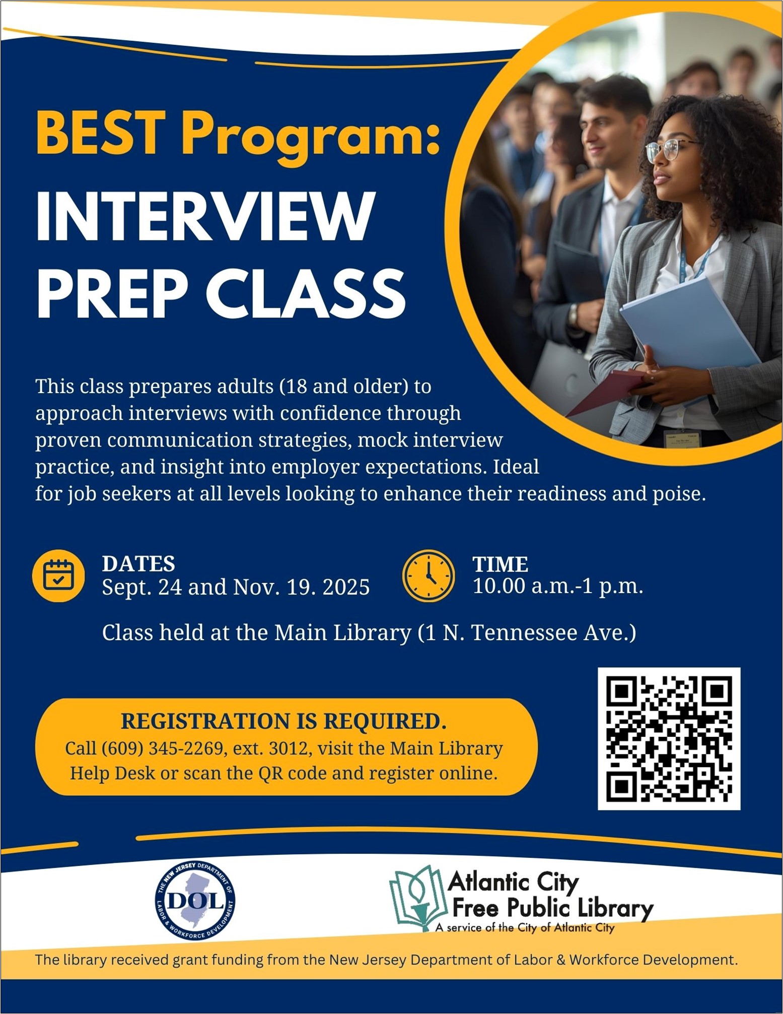 Interview Prep Class flyer