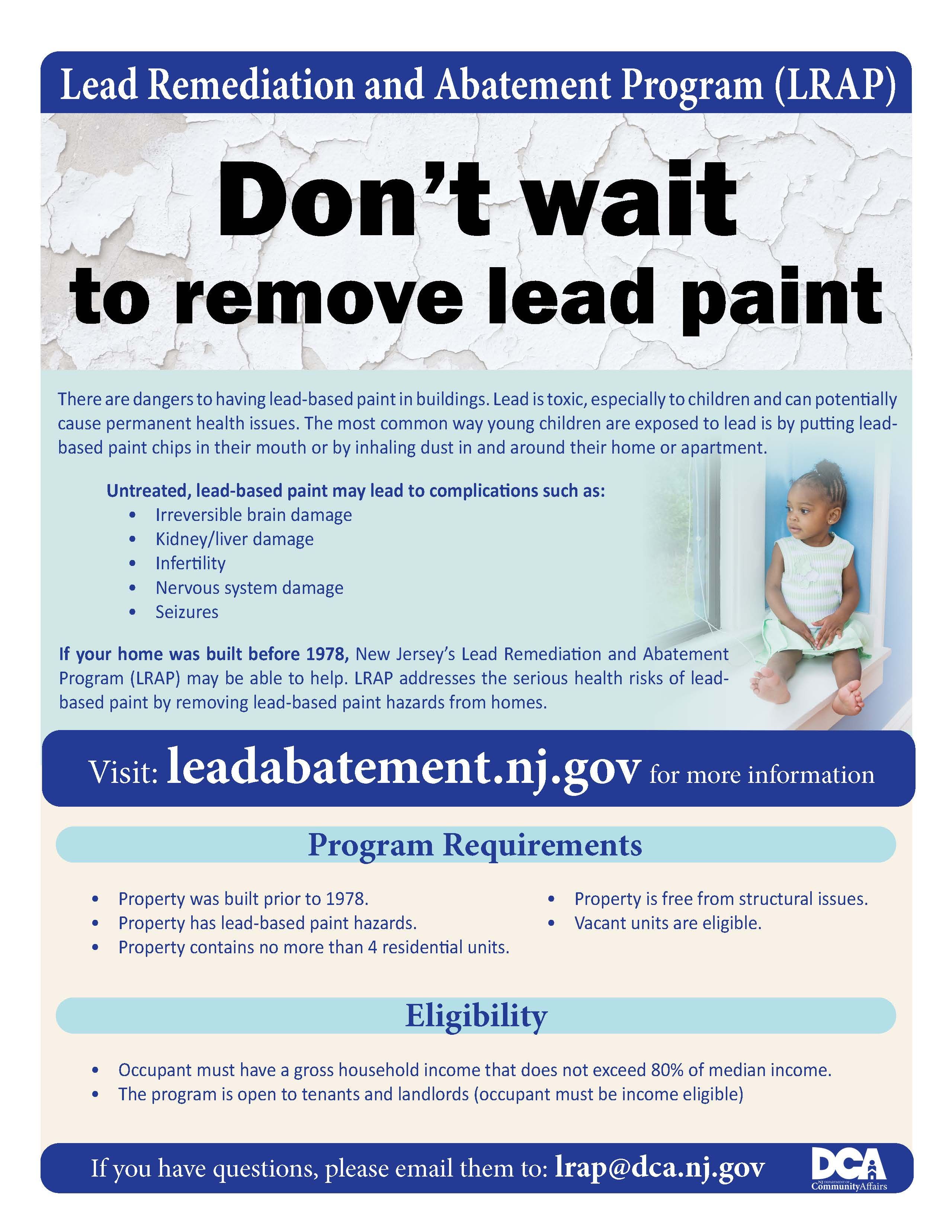 Lead Remediation and Abatement Program webpage